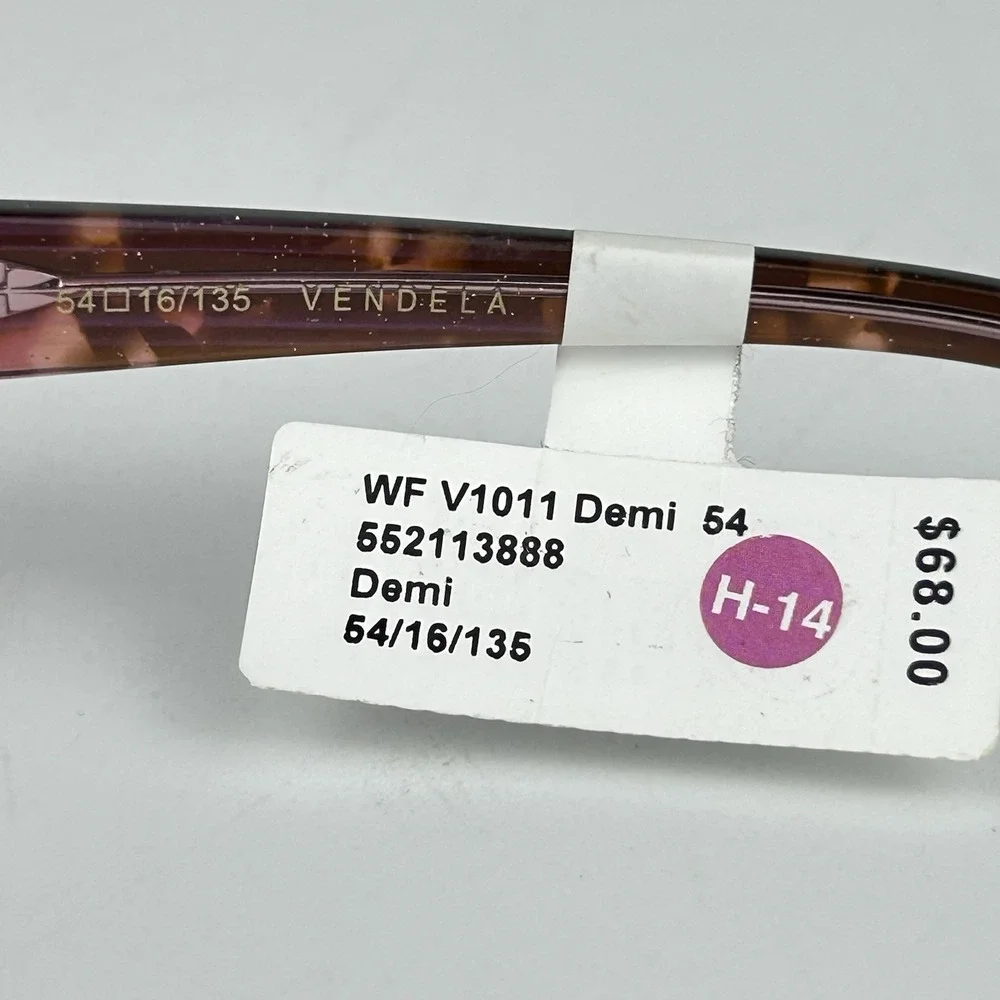 Vendela V 1011 Demi Tortoise Shell‎  Type Eyeglass Frame 54 16 135 mm